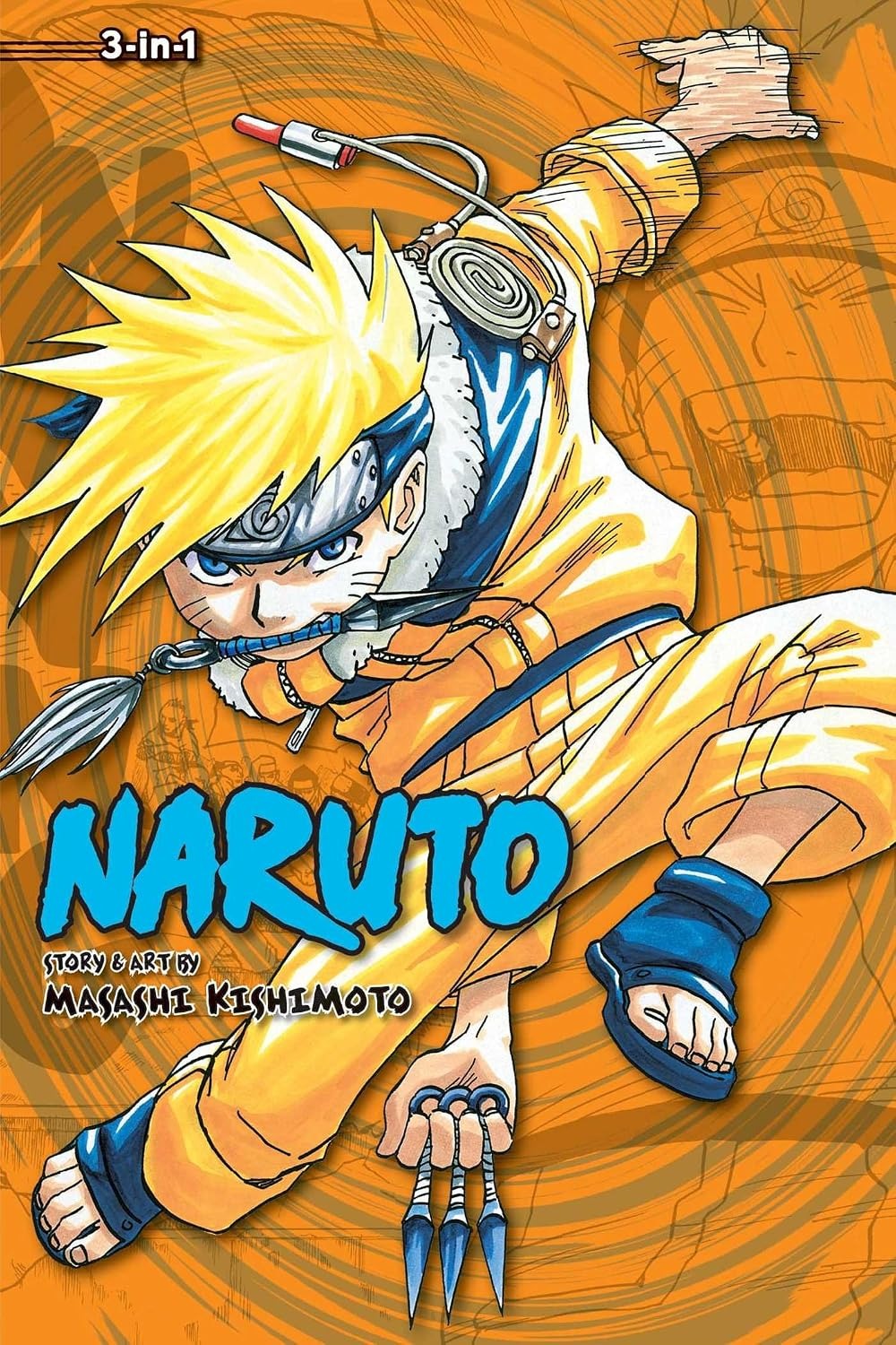 Naruto 3-in-1 Edition Vol 2 Volumes 4-5-6 Omnibus Paperback Manga